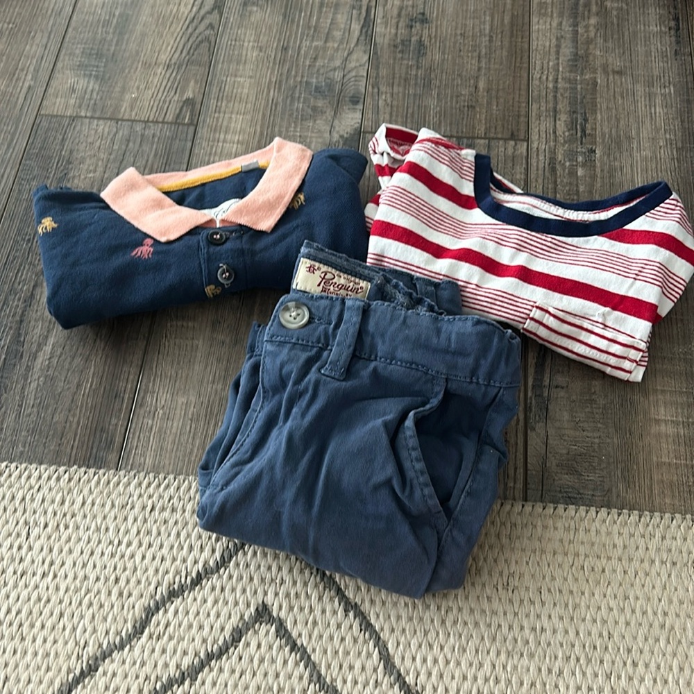 Boys Size 5 Sovereign Code Shirts and Penguin Shorts